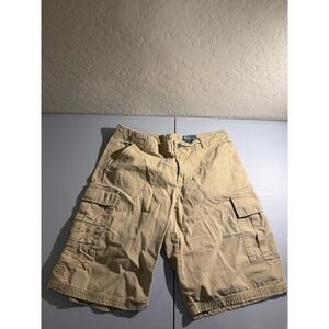Polo Ralph Lauren Boys Cargo Shorts 16 Brown RL 1967 Logo